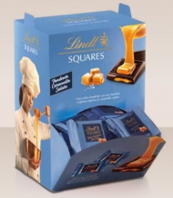 LINDT SQUARES KG.1,2 PZ.75  FONDENTE CARAMELLO